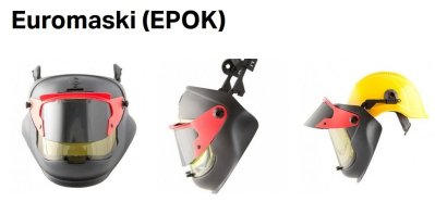 Euromaski (EPOK) hitsaussuojus kypäräkiinnitteinen