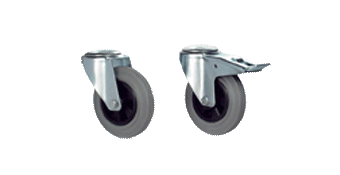 Kumipyörä muovikeskiöllä IO1 42, Alk.