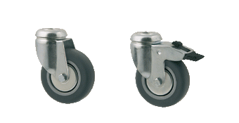 Kumipyörä Polypropyleenikeskiöllä NO67, Alk.