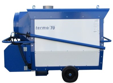 Öljy/kaasukäyttöinen rakennuslämmitin Termo 70
