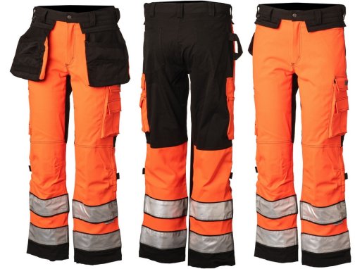 Priha Hi-Vis stretch riipputaskuhousu