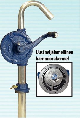 Valurunkoinen metallipumppu