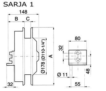 Letkukelat hydrauliikalle sarja 1, Alk.