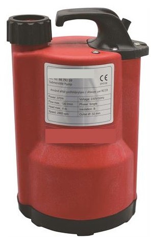 BS tyhjennyspumppu 370W, 130 l/min. -5mm