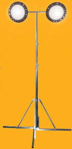 Valaisinmasto 2,5-5m + 2x 200W ledheittimet